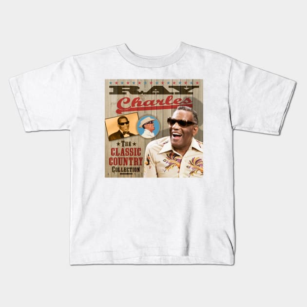 Ray Charles - The Classic Country Collection Kids T-Shirt by PLAYDIGITAL2020